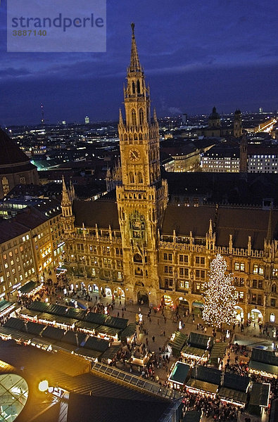 Weihnachtsmarkt  München  Bayern  Deutschland  Europa
