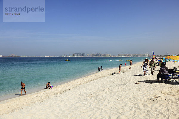 Jumeirah Strand  Dubai Stadt  Vereinigte Arabische Emirate  Naher Osten  Asien