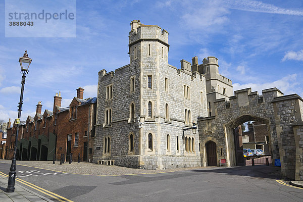 Der Vorplatz der Royal Mews  St. Alban's Street  Schloss Windsor  Windsor Castle  Berkshire  England  Vereinigtes Königreich  Europa