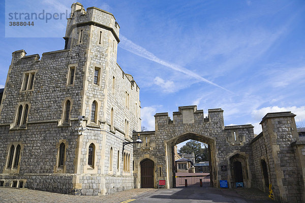 Der Vorplatz der Royal Mews  St. Alban's Street  Schloss Windsor  Windsor Castle  Berkshire  England  Vereinigtes Königreich  Europa