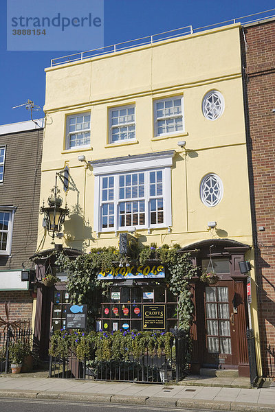 Lemon Sole Seafood Restaurant  High Street  Old Portsmouth  Portsmouth  Hampshire  England  Vereinigtes Königreich  Europa