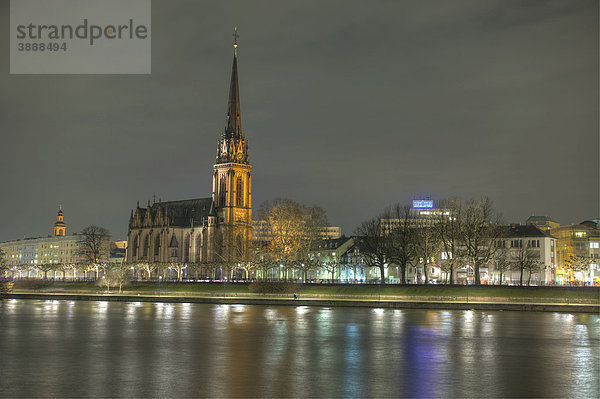 Dreikönigskirche  Frankfurt am Main  Hessen  Deutschland  Europa