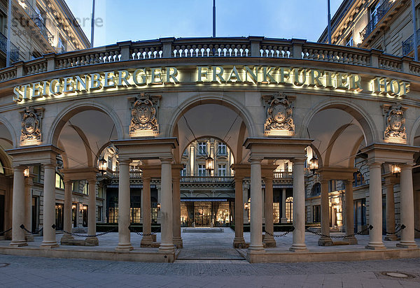 Das Luxushotel Steigenberger Frankfurter Hof  Kaiserstraße  Frankfurt  Hessen  Deutschland  Europa