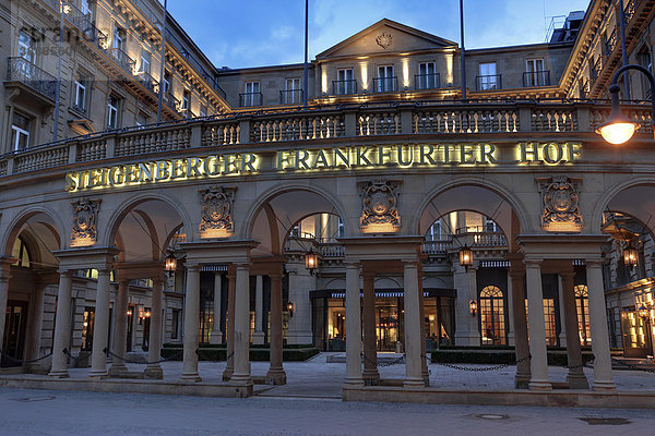 Das Luxushotel Steigenberger Frankfurter Hof  Kaiserstraße  Frankfurt  Hessen  Deutschland  Europa