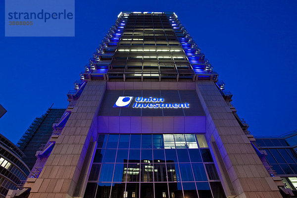 Zentrale der Investmentbank Union Investment in Frankfurt am Main  Hessen  Deutschland  Europa