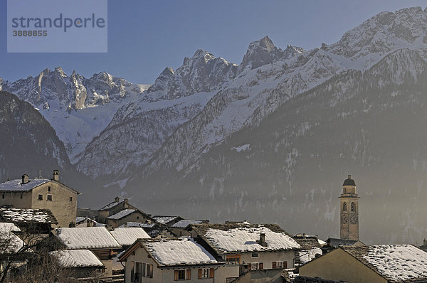 Soglio  Bregaglia  Graubünden  Schweiz  Europa