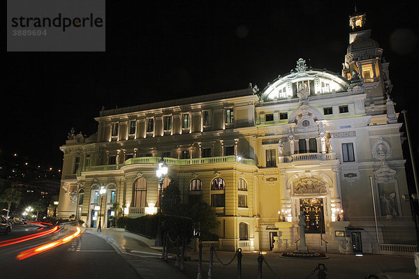 Kasino und Oper Monte Carlo  Architekt Charles Garnier  Fürstentum Monaco  CÙte d'Azur  Mittelmeer  Europa