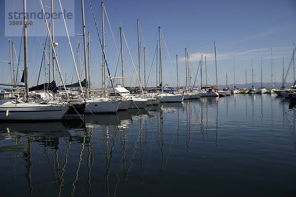 Yachthafen auf der Insel Ile de Porquerolles  Cote d'Azur  Frankreich  Europa