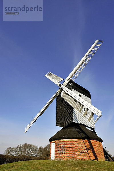 Die Mountnessing Windmill Bockwindmühle  Essex  Vereinigtes Königreich  Europa