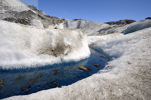 Gletscher  Detail  Viedma-Gletscher  El Chalten  Patagonien  Anden  Argentinien  Südamerika