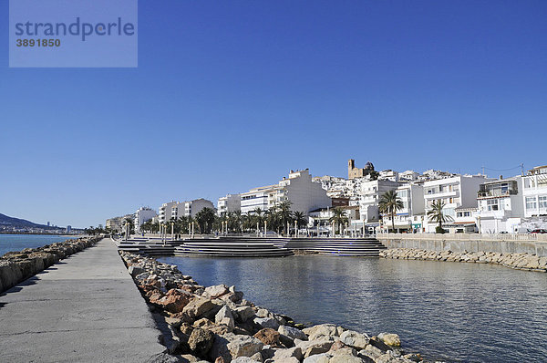 Uferpromenade  Altea  Costa Blanca  Provinz Alicante  Spanien  Europa