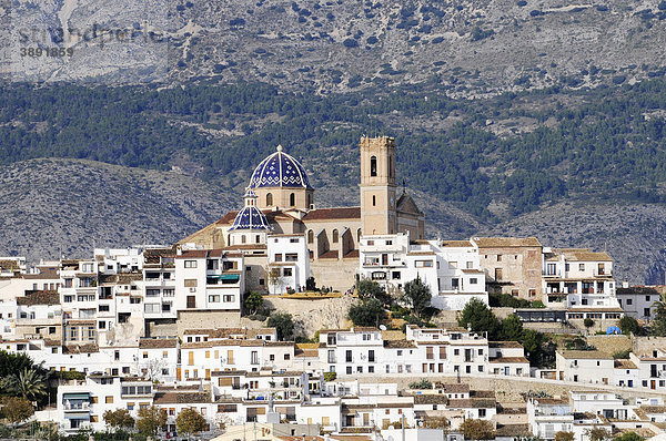 Virgen del Consuelo  Iglesia de Nuestra Senora del Consuelo  Kirche  Wahrzeichen  Altstadt  Altea  Costa Blanca  Provinz Alicante  Spanien  Europa