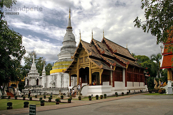 Tempelanlage Wat Phra Sing  Chiang Mai  Thailand  Asien