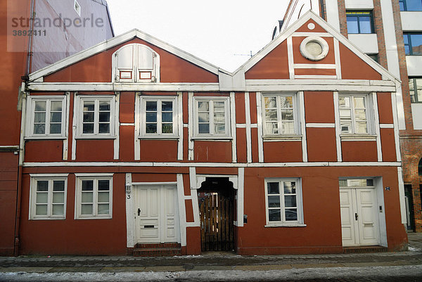 Historische Fachwerkgebäude in der St. Georg-Straße in Hamburg  Deutschland  Europa