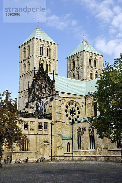 Dom St. Paulus  Münster  Nordrhein-Westfalen  Deutschland  Europa