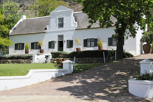 Gutshaus  kapholländischer Stil  Rickety Bridge Manor House  Franschhoek  Kapprovinz  Südafrika  Afrika