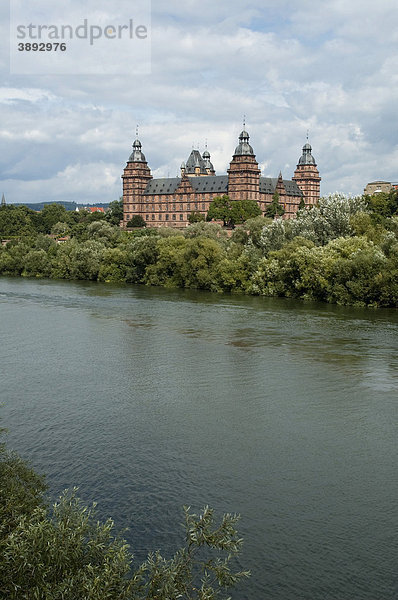 Schloss Johannisburg  Main  Aschaffenburg  Bayern  Deutschland  Europa