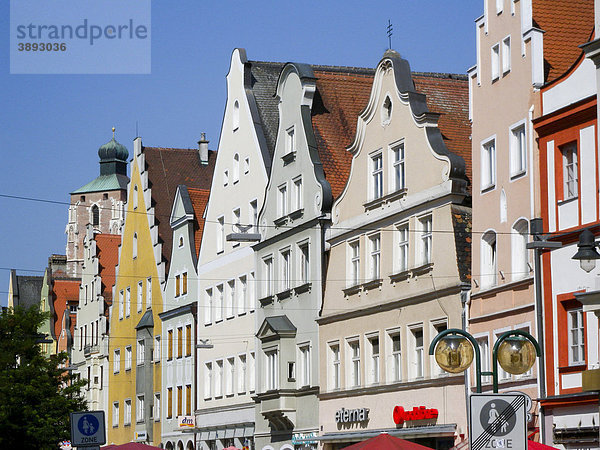 Giebel  Altstadt  Ingolstadt an der Donau  Bayern  Deutschland  Europa