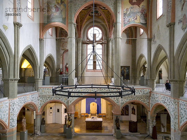Inneres Niedermünster  Altstadt von Regensburg  UNESCO Welterbe  Bayern  Deutschland  Europa