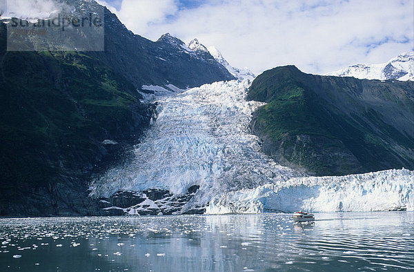 Cascade Glacier Gletschers  Harriman Fjord  Prince William Sound  Alaska