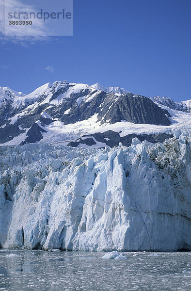 Surprise Glacier Gletscher  Harriman Fjord  Prince William Sound  Alaska  USA