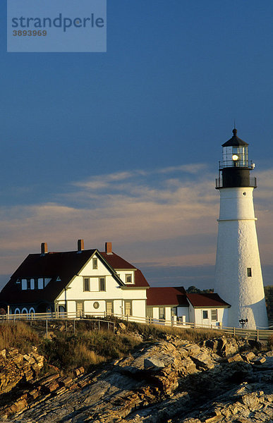 Leuchtturm  Portland Head  Maine  USA