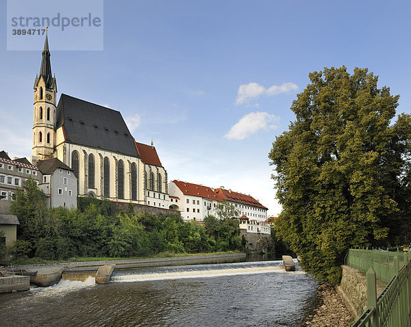 Historische Altstadt  UNESCO-Welterbe  Cesky Krumlov oder Böhmisch Krumau  Tschechien  Europa