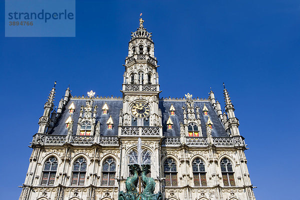 Das Rathaus von Oudenaarde  Belgien  Europa
