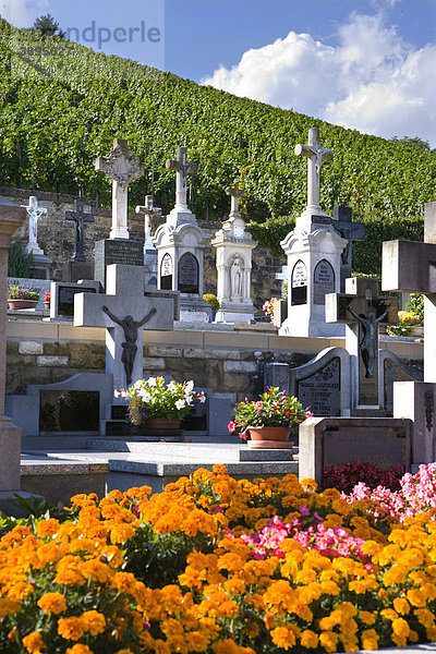 Friedhof von Bech-Kleinmacher  Wellenstein  Luxemburg  Europa