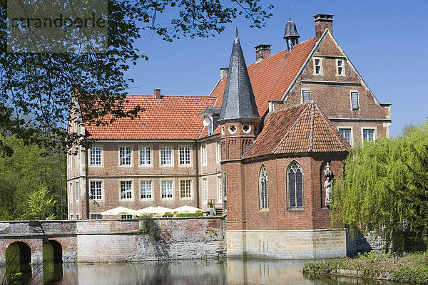 Burg Hülshoff  Havixbeck  Münsterland  Nordrhein-Westfalen  Deutschland  Europa