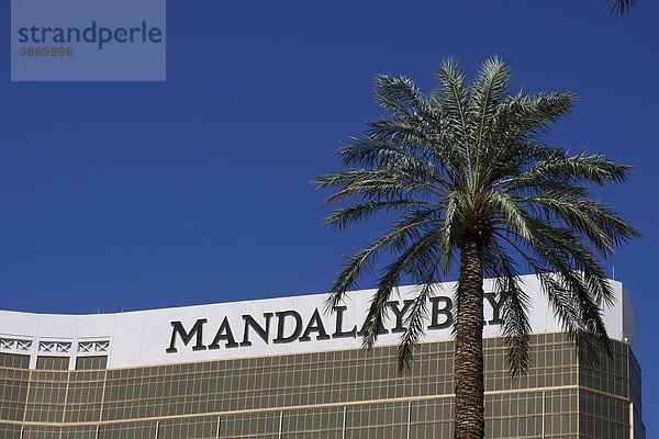 Das Hotel Mandalay Bay am Las Vegas Boulevard  Las Vegas  Nevada  USA