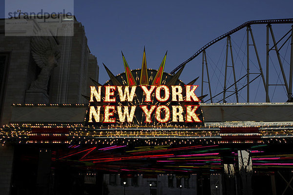 Das Hotel New York New York am Las Vegas Boulevard in Las Vegas  Nevada  USA
