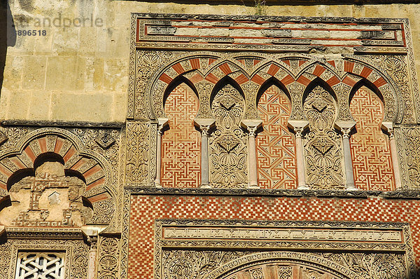 Detail der Westfassade der Großen Moschee  Cordoba  Andalusien  Spanien  Europa