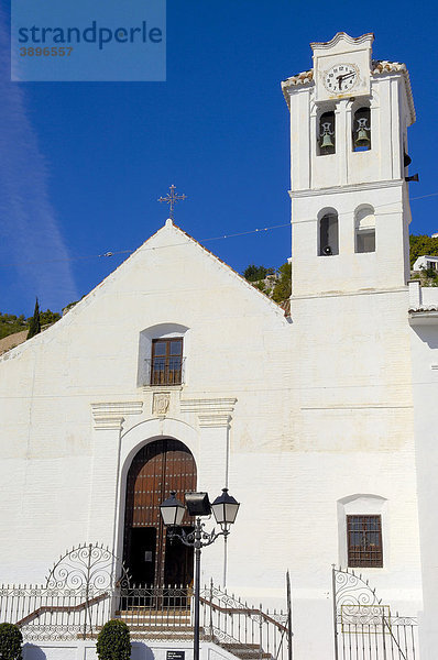 Kirche San Antonio de Padua  17. Jahrhundert  Frigiliana  AxarquÌa Bergregion  Provinz Malaga  Costa del Sol  Andalusien  Spanien  Europa