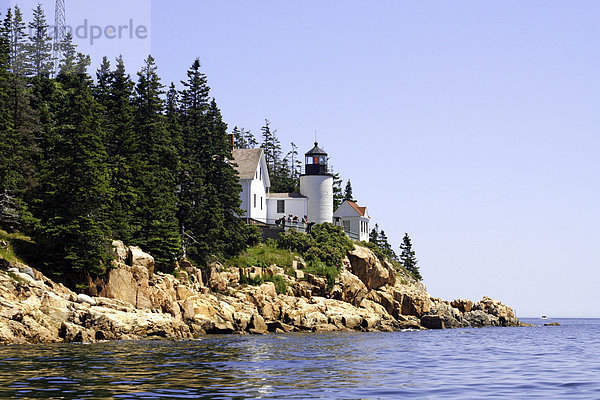 Leuchtturm  Bass Harbor  Küste von Maine  New England  USA