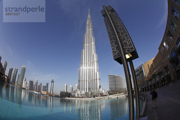 Burdsch Chalifa  Burdj Kalifa  Burj Khalifa  Lautsprecher  Dubai Stadt  Vereinigte Arabische Emirate  Asien