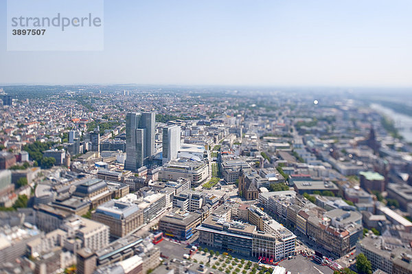 Stadtansicht von Frankfurt am Main  Deutschland