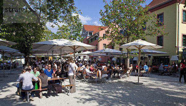 Gartenlokal am Main  Apfelwein  Gerbermühle  Frankfurt  Hessen  Deutschland  Europa