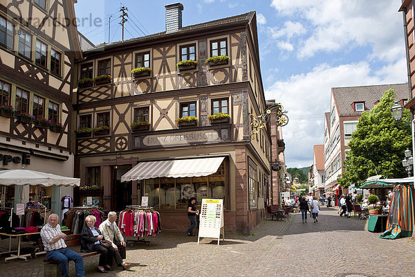 Altstadt von Lohr am Main  Hessen  Deutschland  Europa