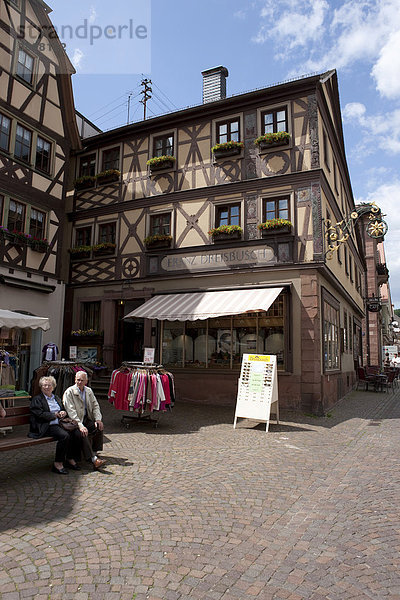 Altstadt von Lohr am Main  Hessen  Deutschland  Europa