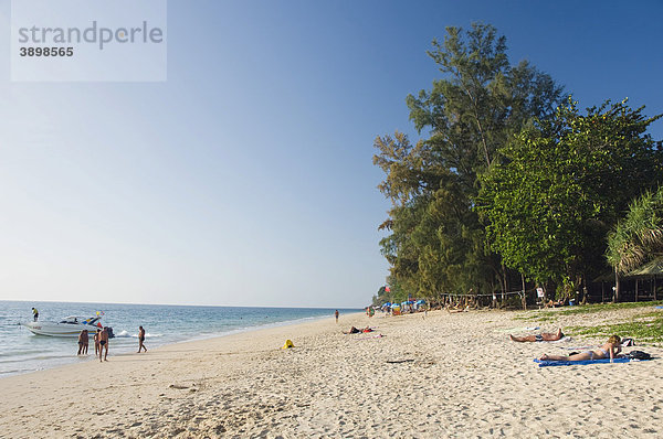 Sandstrand  Long Beach  Phra Ae Beach  Insel Ko Lanta  Koh Lanta  Krabi  Thailand  Asien
