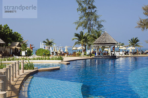 Pool  Luxushotel  Cha-Da Beach Resort  Klong Dao Beach  Insel Ko Lanta  Koh Lanta  Krabi  Thailand  Asien