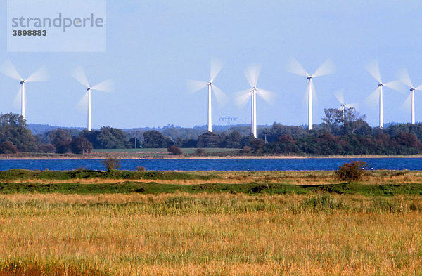 Windkraftanlage  Insel Rügen  Mecklenburg-Vorpommern  Deutschland  Europa