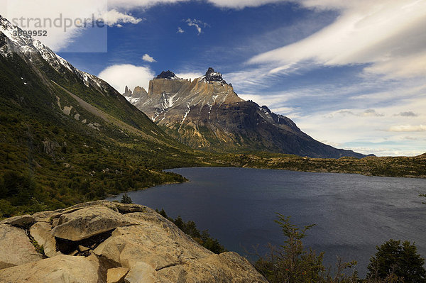 Torres del Paine Masiv  Patagonien  Chile  Südamerika