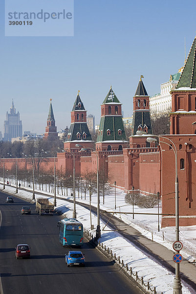 Türme des Kreml  Moskau  Russland