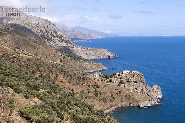 Küstenlandschaft bei Plakias  Kreta  Griechenland  Europa
