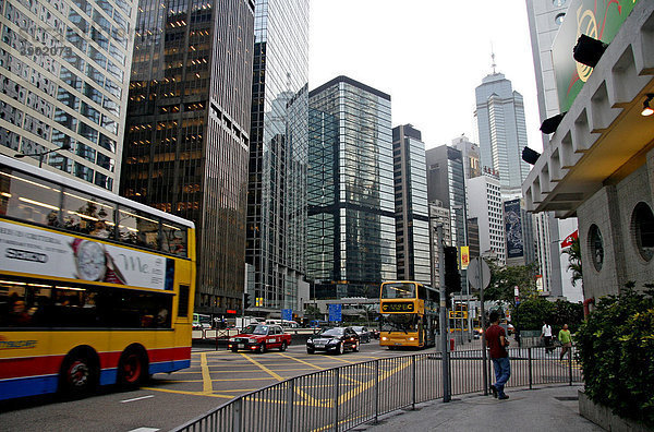 Chater Road  Central  Hochhäuser  Hong Kong Island  Hongkong  China  Asien