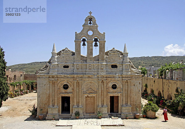 Klosterkirche  Arkadi-Kloster  Moni Arkadi  Nationaldenkmal  Kreta  Griechenland  Europa