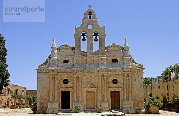 Klosterkirche  Arkadi Kloster  Moni Arkadi  Nationaldenkmal  Kreta  Griechenland  Europa
