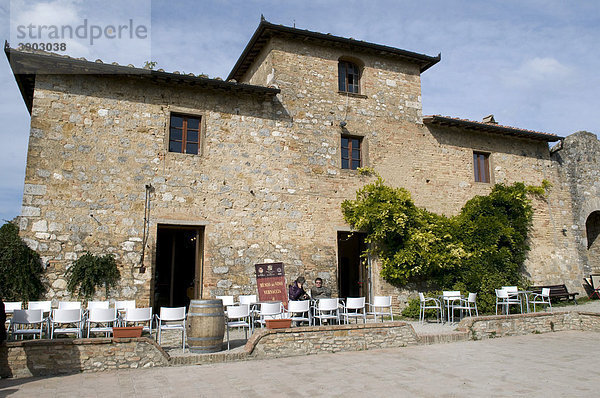 Museum  Museo del Vino Vernaccia  San Gimignano  UNESCO-Weltkulturerbe  Toskana  Italien  Europa
